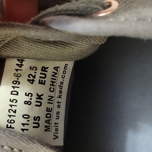 Keds Kickstart Geo Jersey Sneakers - Grey with Rose Gold Hardware & lace details - Picture 8 of 8